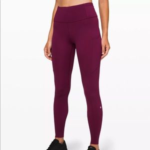 lululemon Fast and Free leggings in Marvel